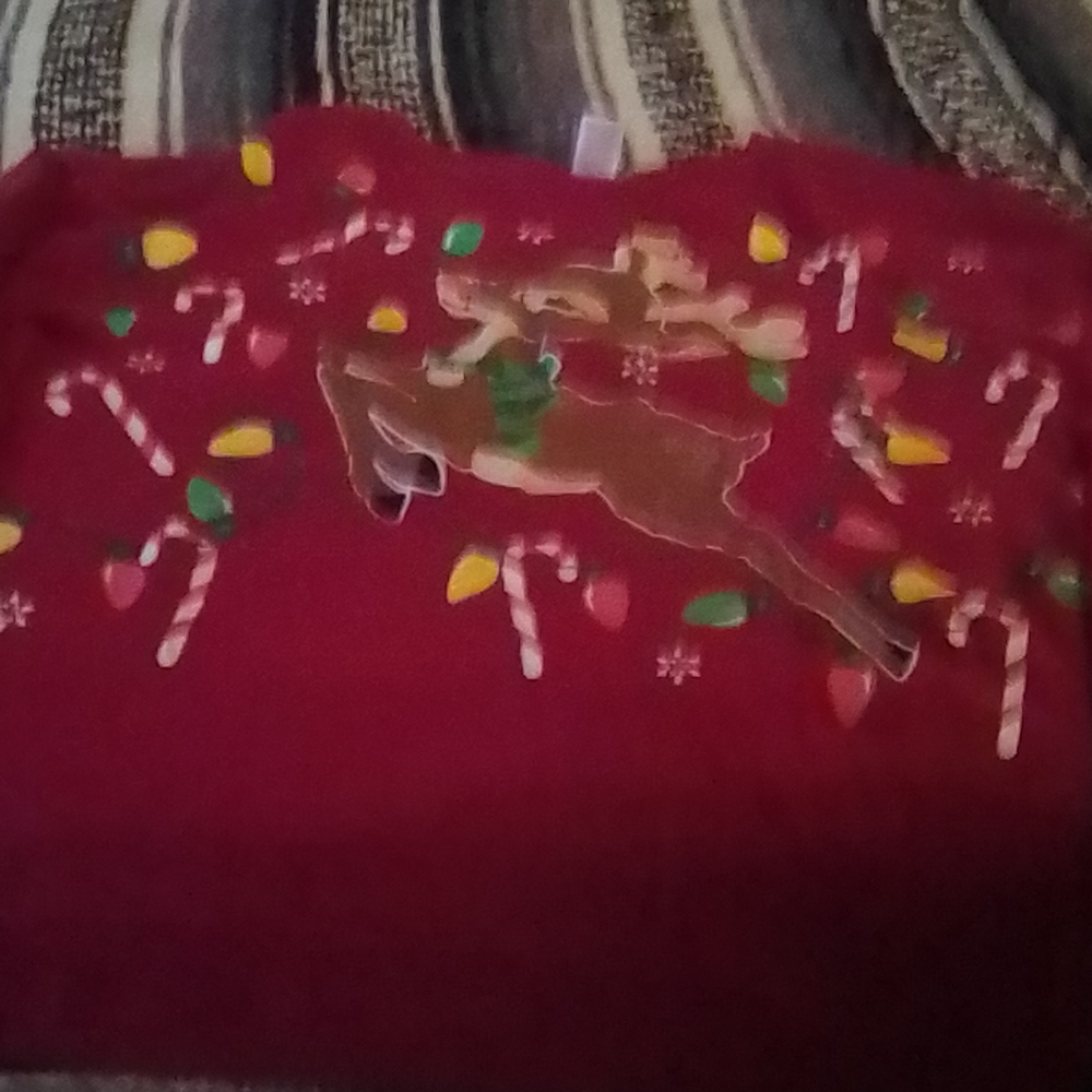 Long Sleeve Red Christmas Sweater